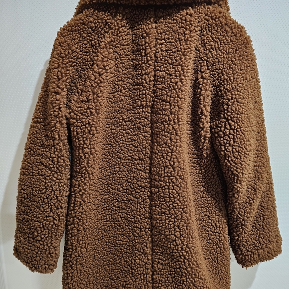 Lucky Brand Cozy Tan Teddy Jacket - Picture 3 of 8